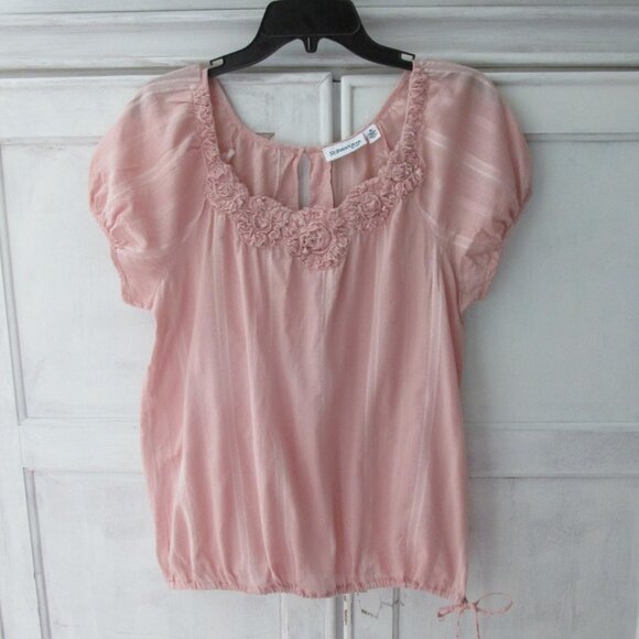 St. John's Bay Pink Blouse - Picture 7 of 12
